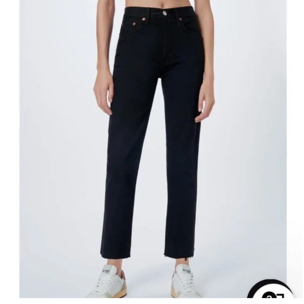 RE/DONE Redone stove pipe black jeans NEW 31